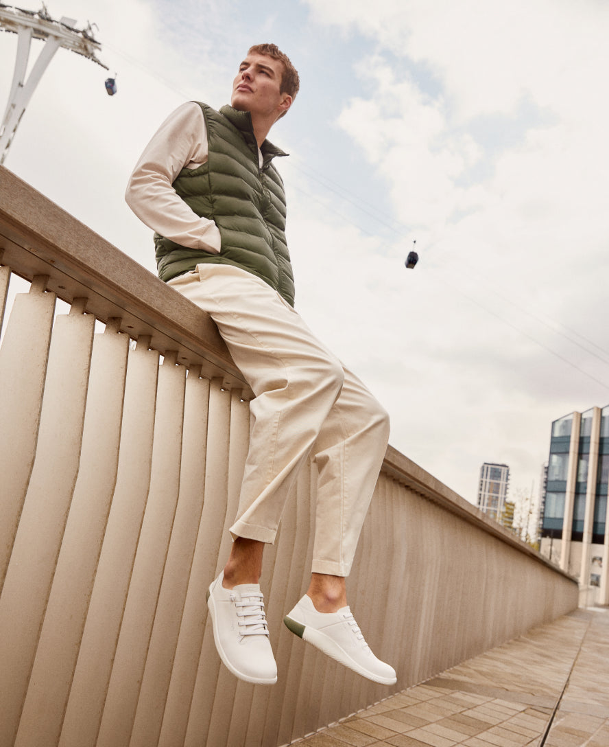 Men's White Leather Sneakers - KNX Lace | KEEN Footwear Europe