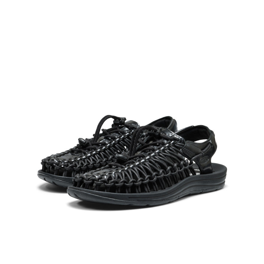 【未使用】KEEN UNEEK LEATHER（黒）（プー129） All Gender UNEEK Leather Sneaker | Perseid Black | KEEN Footwear