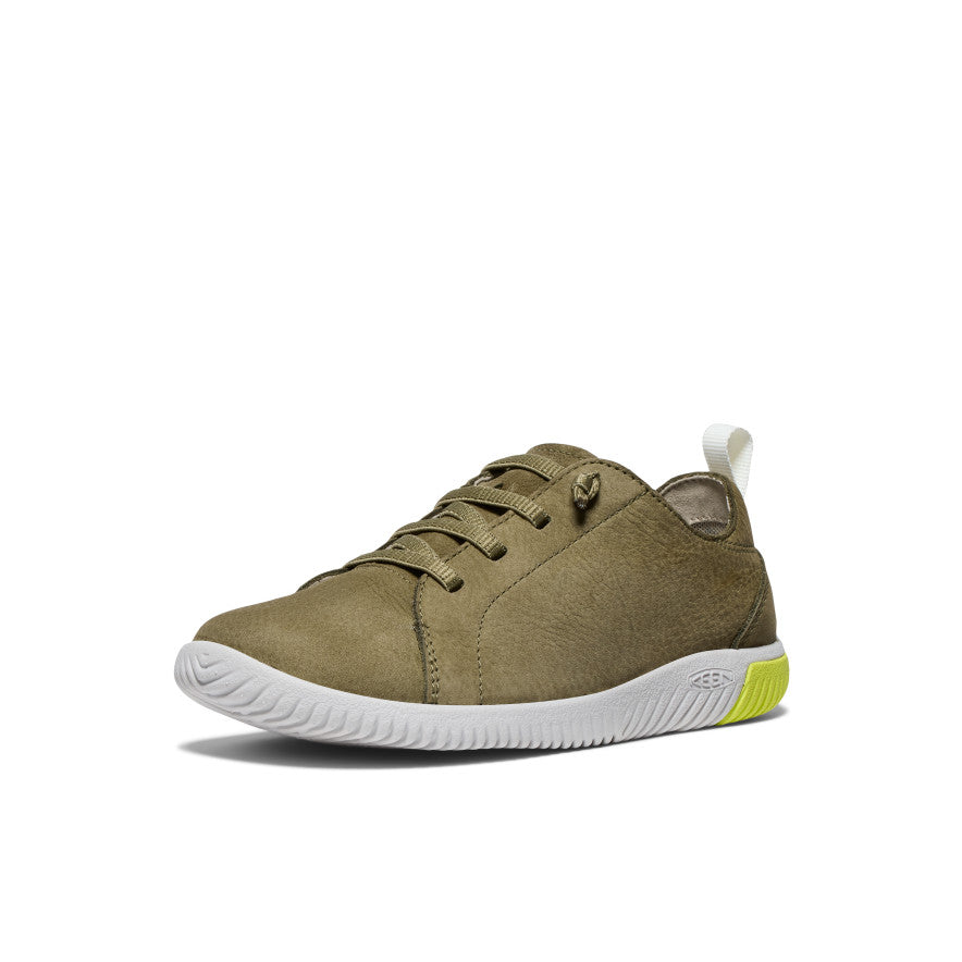 Big Kids' KNX Leather Sneaker | Martini Olive/Evening Primrose