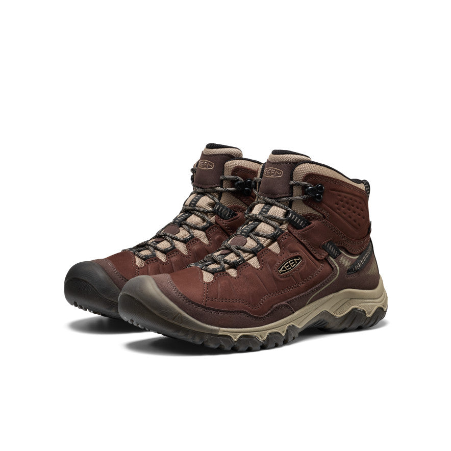 Keen Targhee 4 Vent Durable Breathable, Scarpe da Escursionismo Uomo, Bison/Giallo Dorato, 39.5 EU