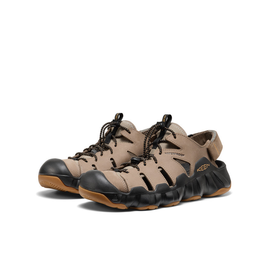 Men's Hyperport Fisherman Leather Sandal | Brindle/Oak Buff | KEEN