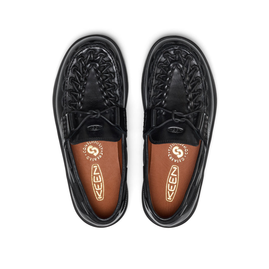 靴 KEEN UNEEK PREMIUM LEATHER Women's UNEEK Loafer | Nocturnal Black | KEEN Footwear Europe