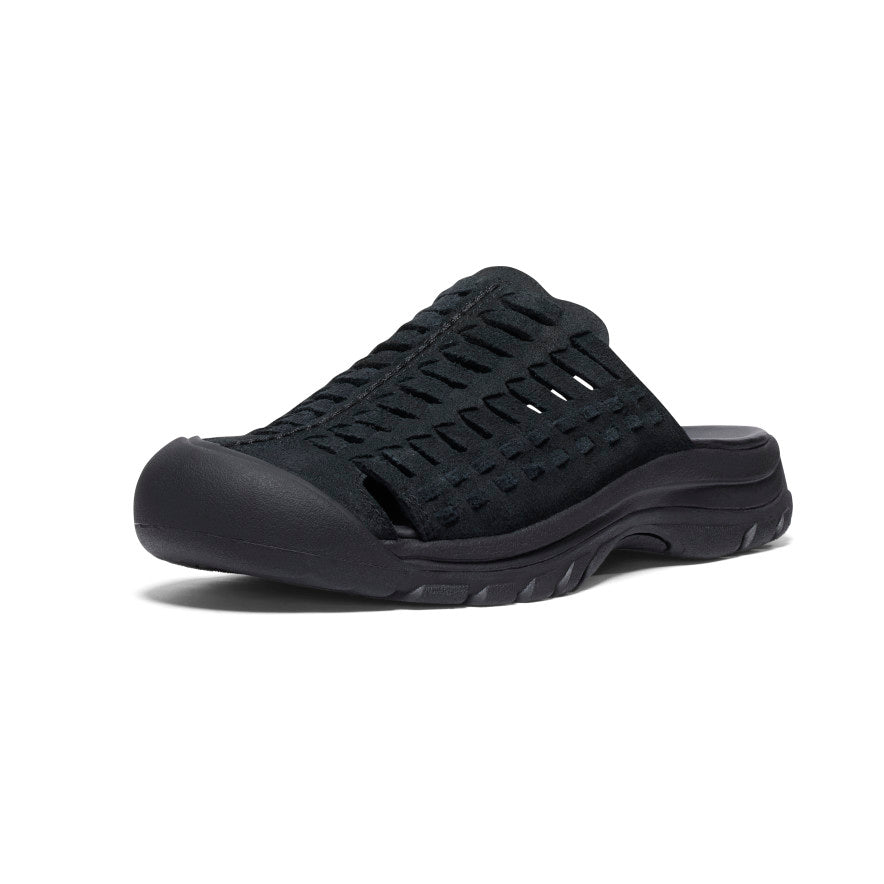 Women's San Juan II Black/Black Leather Sandal | KEEN | KEEN