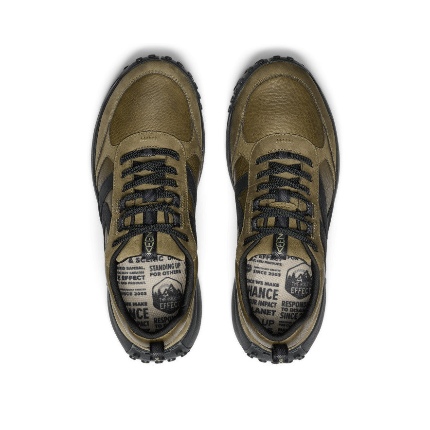 Men's KS86 Leather Sneaker | Dark Olive/Black | KEEN Footwear Europe