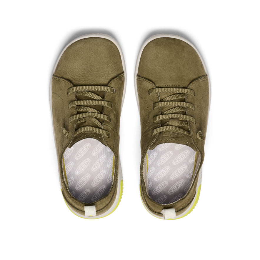 Big Kids' KNX Leather Sneaker | Martini Olive/Evening Primrose