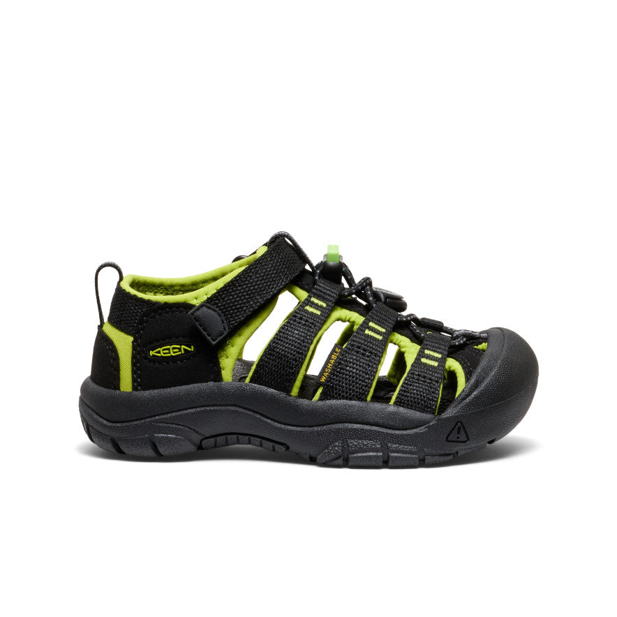 Little Kids' Newport H2 Sandal | Black/Lime | KEEN Footwear