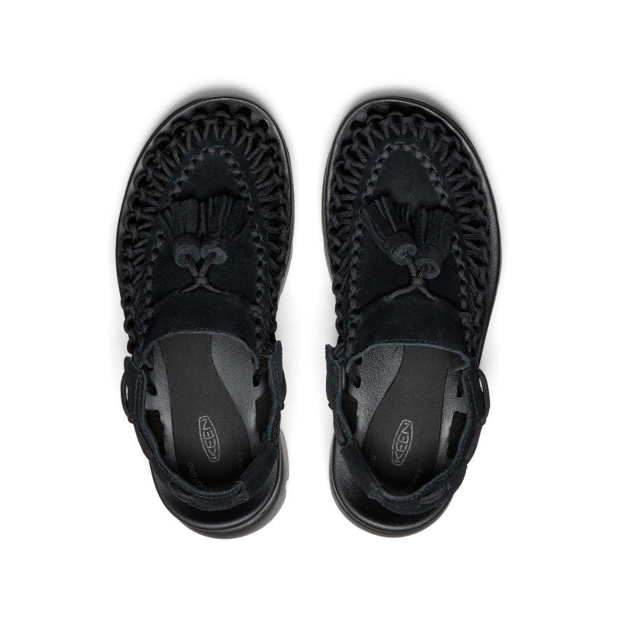 All Gender UNEEK PLT Tassel Sneaker | Black/Black | KEEN Footwear