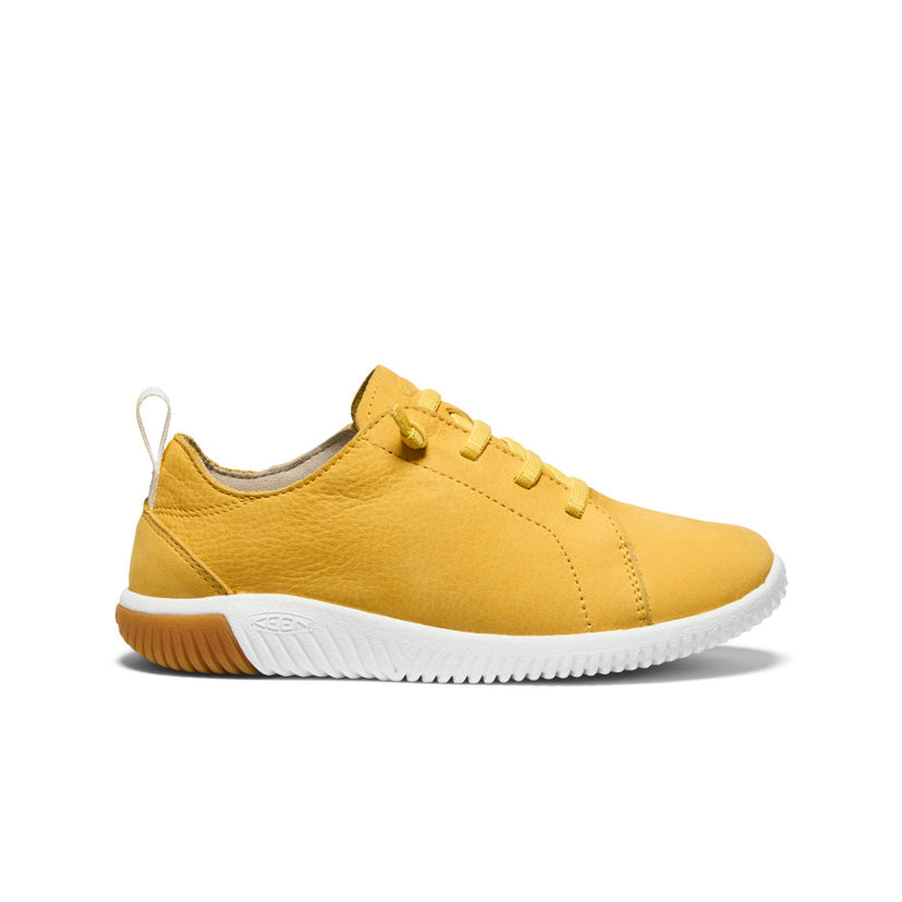 KNX Leder Sneaker für große Kids  |  Daffodil/Star White