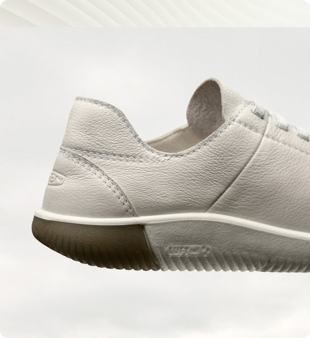 Men's White Leather Sneakers KNX Lace KEEN Footwear Europe