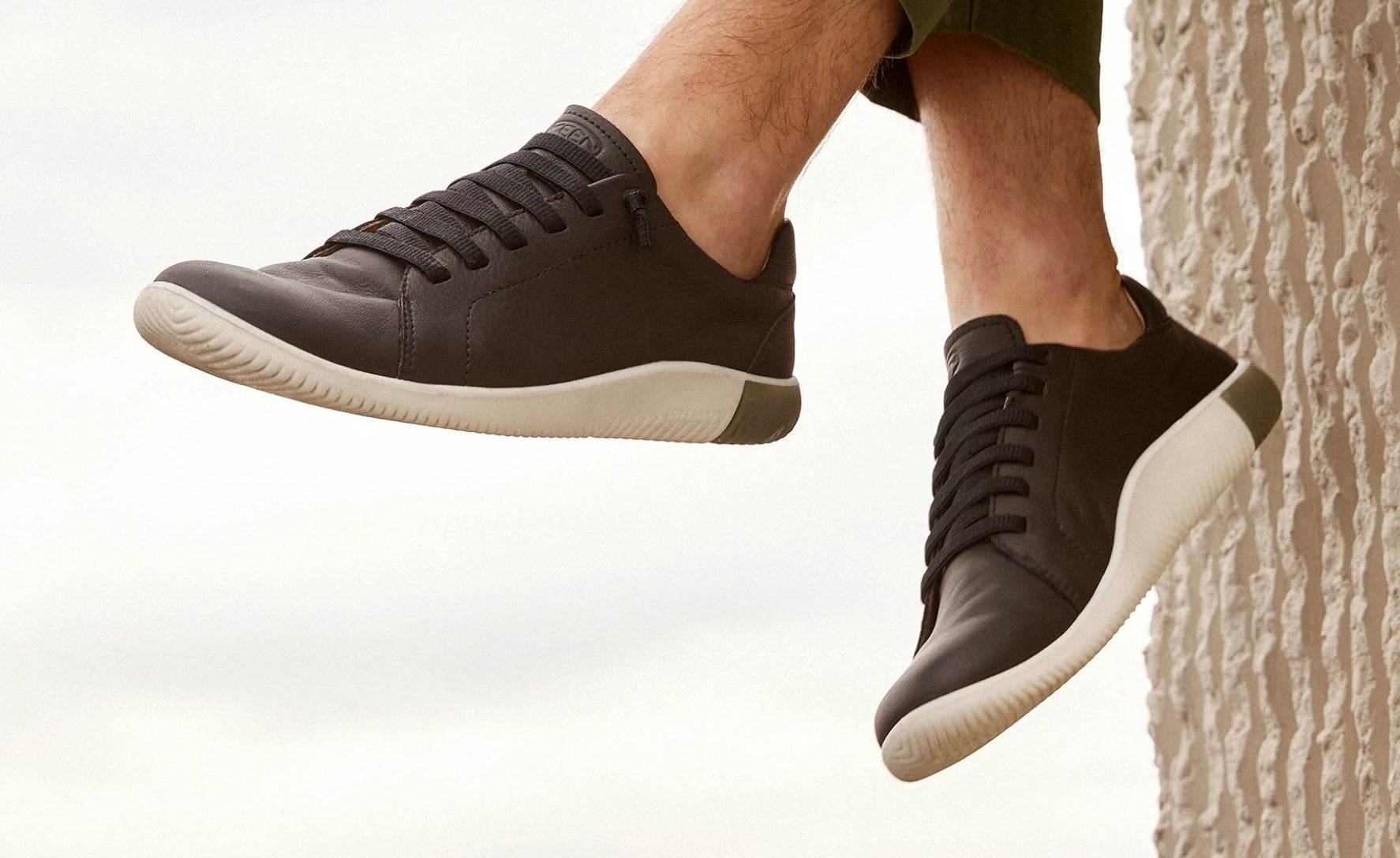 Men's Black Leather Sneakers - KNX Lace | KEEN Footwear Europe