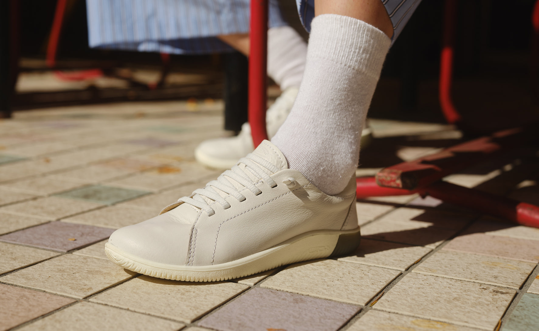 Women's White Leather Sneakers KNX Lace KEEN Footwear Europe