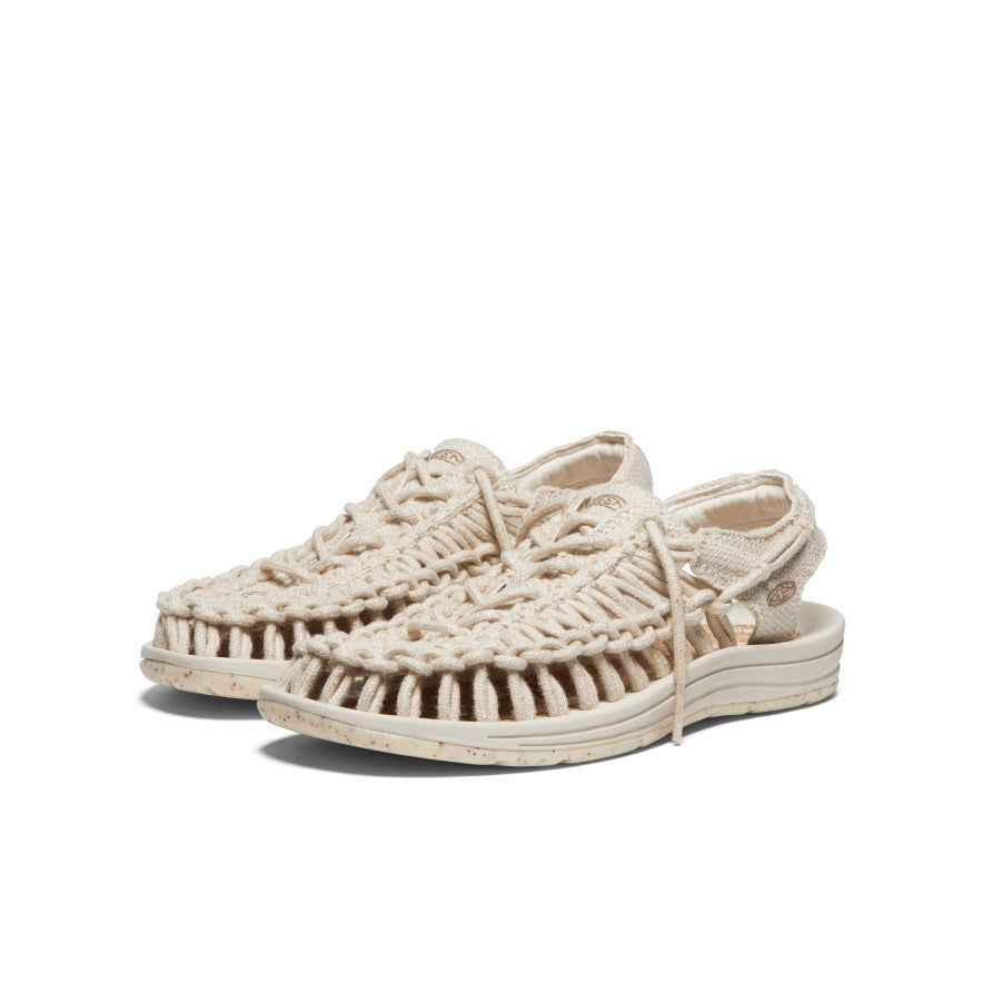 靴 KEEN UNEEK CANVAS NATURAL Women's Cord Knit Sandals | UNEEK Canvas x Skall | KEEN Footwear
