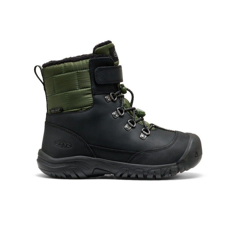 Kanibou Wasserdichte Winterstiefel für große Kids  |  Black/Bronze Green