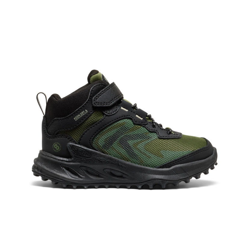 Zionic Wasserdichte Wanderstiefel für kleine Kids  |  Black/Bronze Green