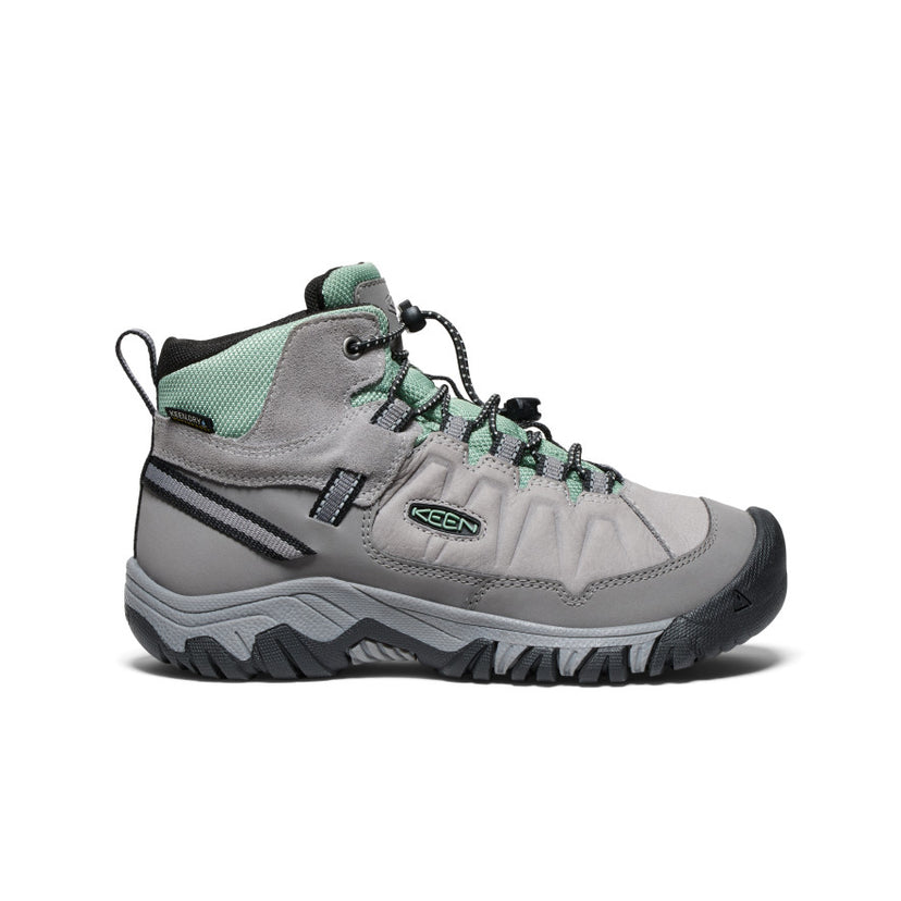 Targhee IV Wasserdichte Wanderstiefel für große Kids  |  Alloy/Granite Green
