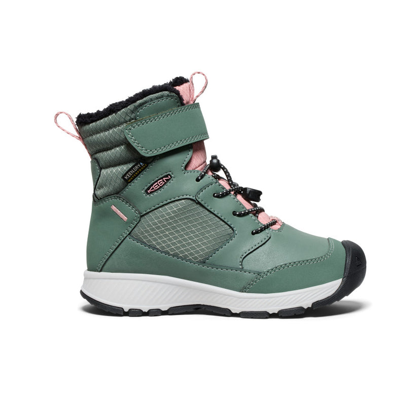 Skua Wasserdichte Winterstiefel für kleine Kids  |  Dark Forest/Rose Elegance