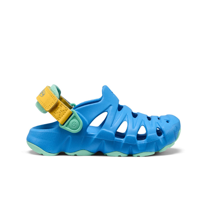 HyperFLT Clog für kleine Kids  |  Azure Blue/Daffodil